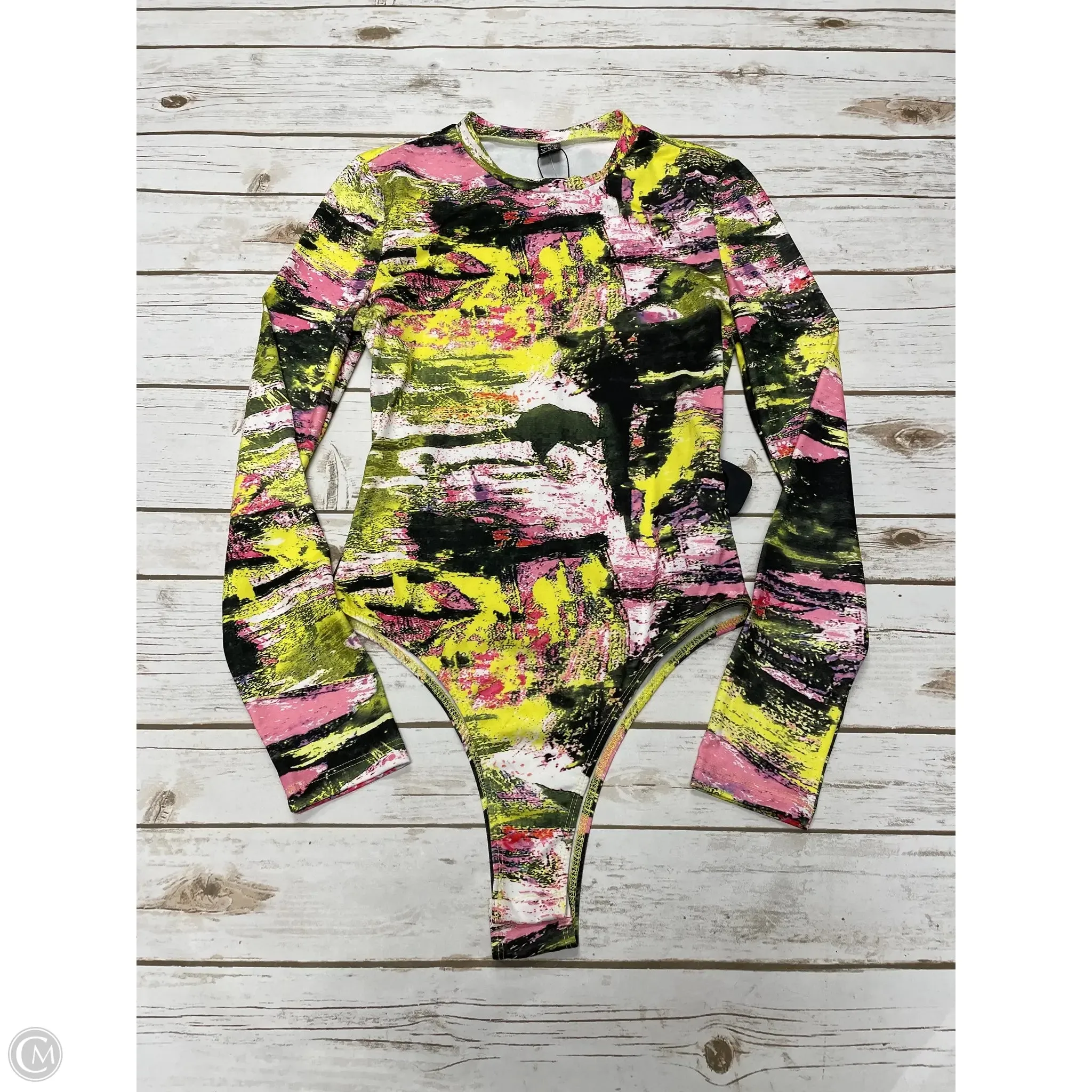 Top Long Sleeve By Shein In Multi-colored, Size: M