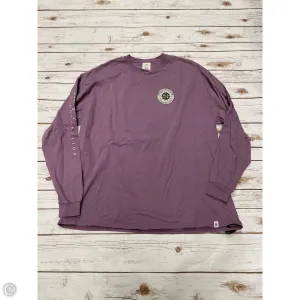 Top Long Sleeve By Simply Southern In Purple, Size: Xxl
