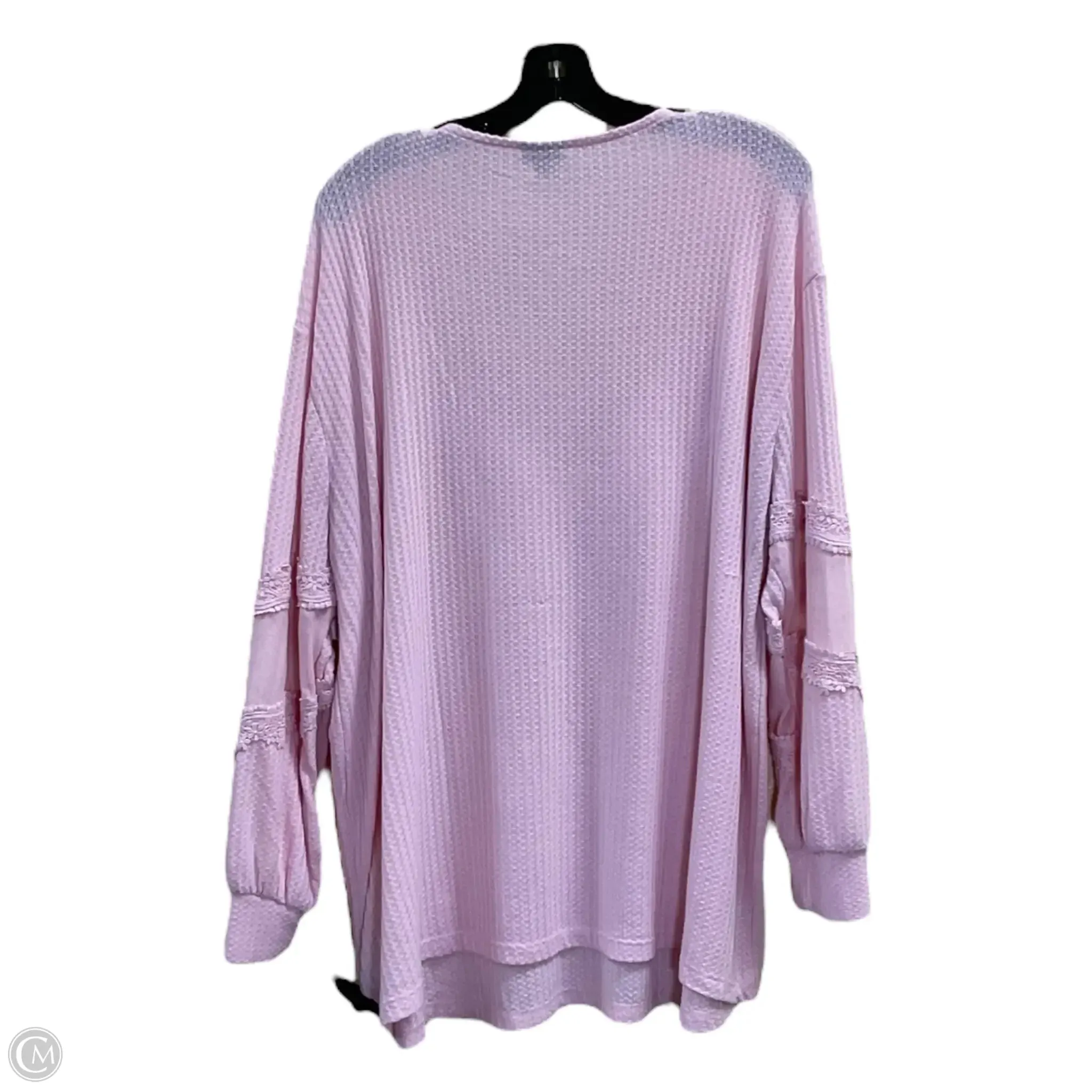 Top Long Sleeve By Torrid In Pink, Size: 2x