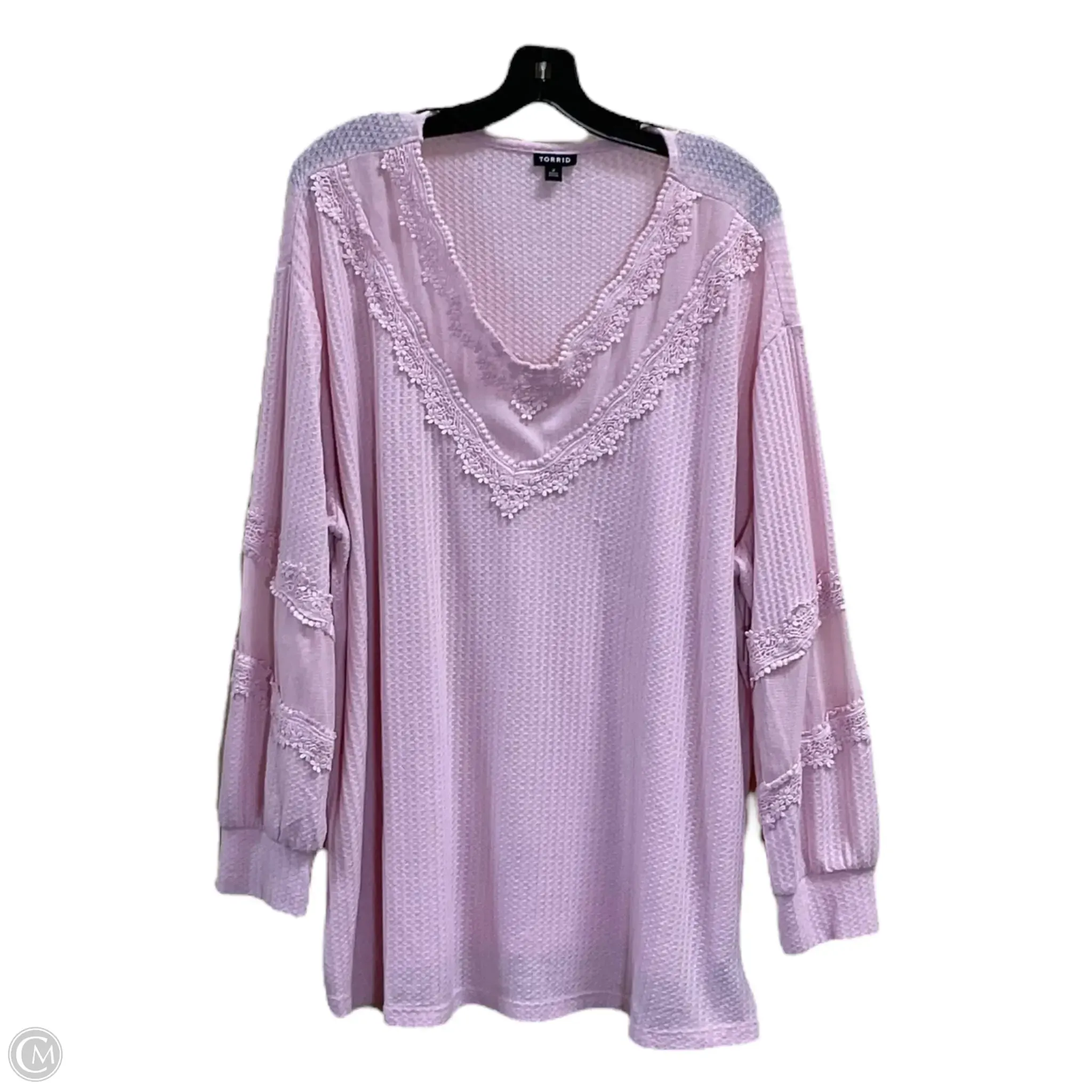 Top Long Sleeve By Torrid In Pink, Size: 2x