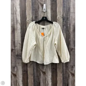 Top Long Sleeve By Universal Thread In Ivory, Size: Xs