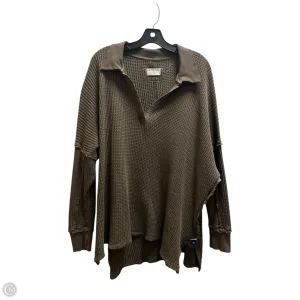 Top Long Sleeve By We The Free In Green, Size: S