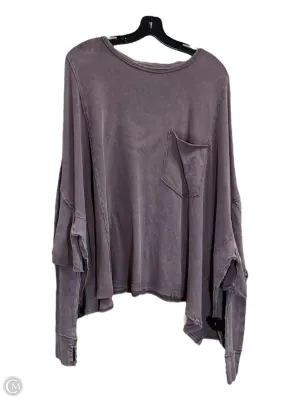 Top Long Sleeve By We The Free In Purple, Size: M
