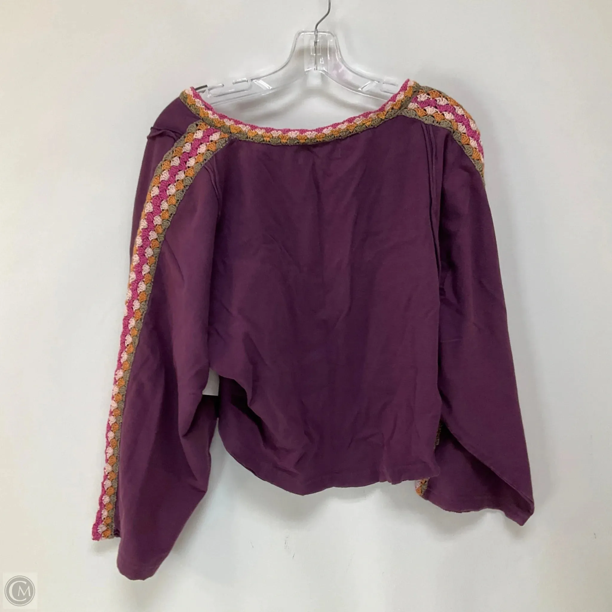 Top Long Sleeve By We The Free In Purple, Size: Xs