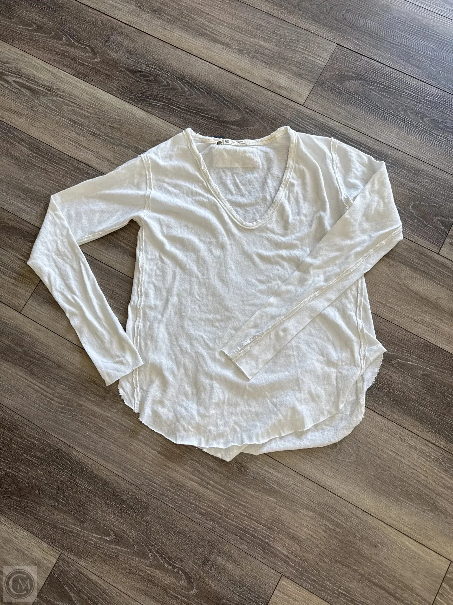 Top Long Sleeve By We The Free In White, Size: M