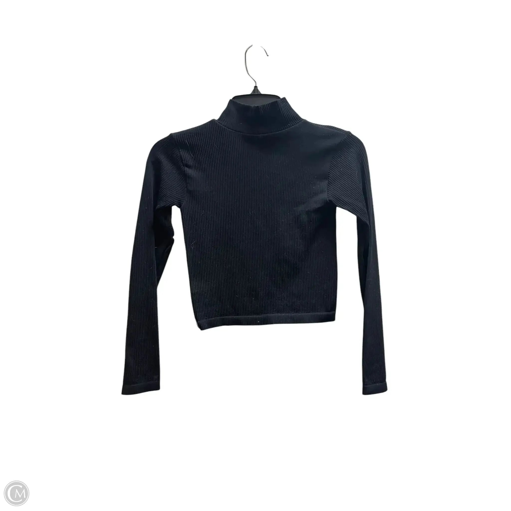 Top Long Sleeve By Zara In Black, Size: Xs