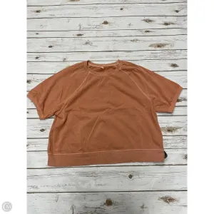 Top Short Sleeve Basic By Old Navy In Orange, Size: Xl