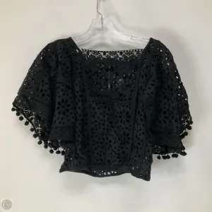 Top Short Sleeve By Anthropologie In Black, Size: Xs
