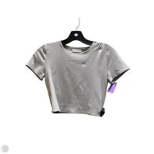 Top Short Sleeve By Babaton In Grey, Size: S