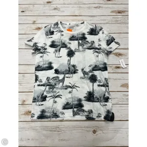Top Short Sleeve By Banana Republic In Blue & White, Size: Xs