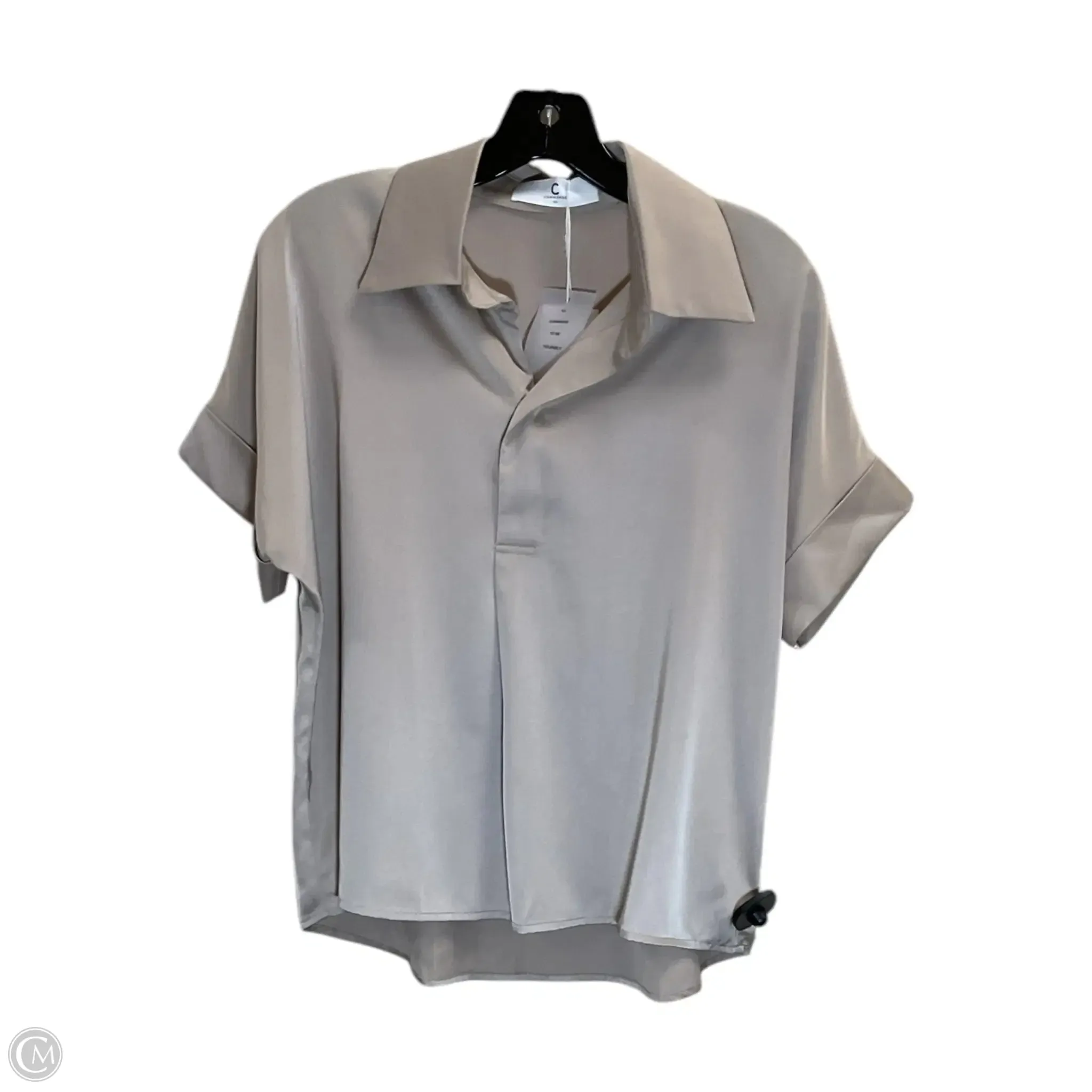Top Short Sleeve By Clothes Mentor In Tan, Size: Xs