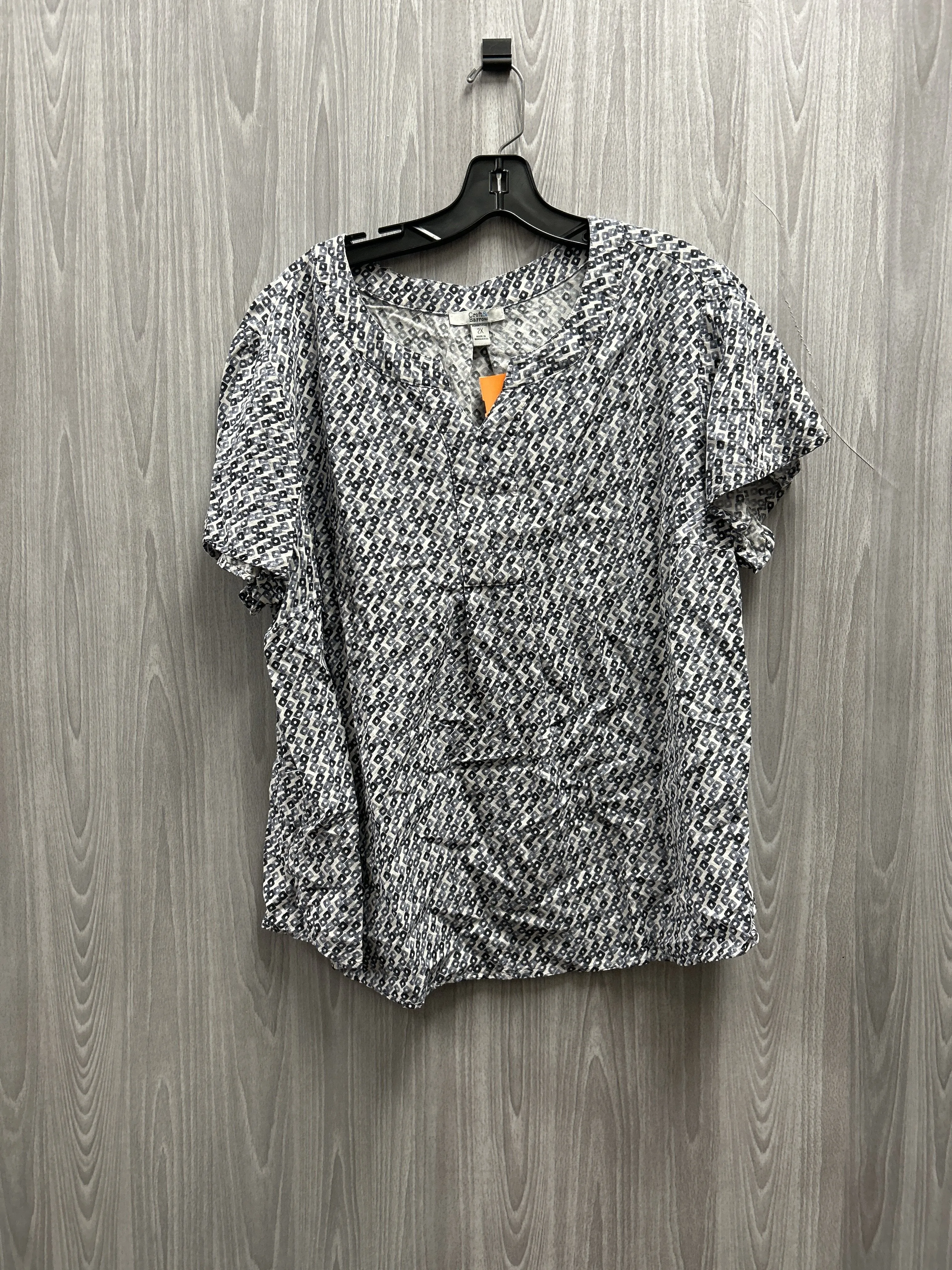 Top Short Sleeve By Croft And Barrow  Size: 2x