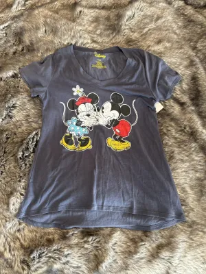 Top Short Sleeve By Disney Store In Blue, Size: L