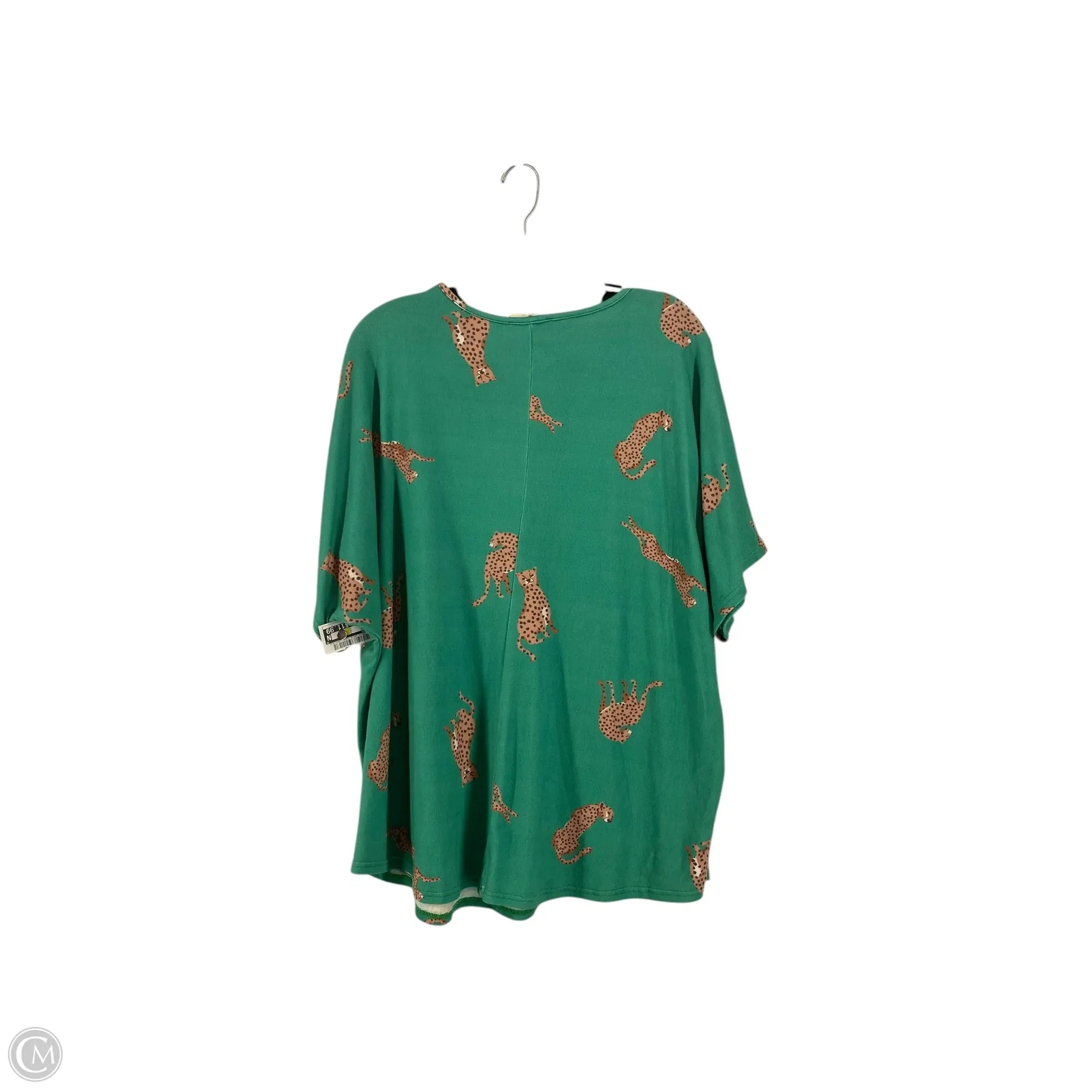Top Short Sleeve By Entro In Green, Size: L