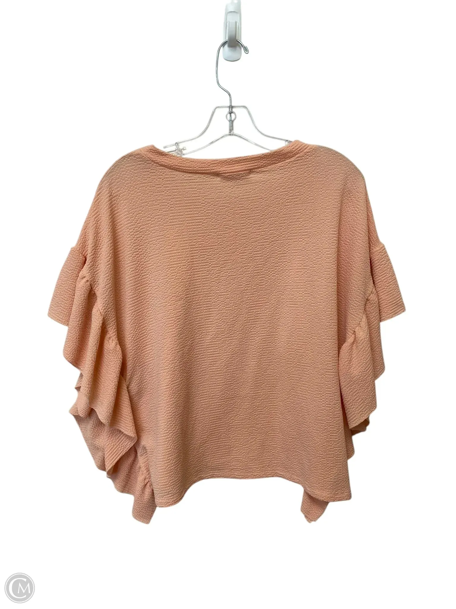 Top Short Sleeve By Entro In Peach, Size: M