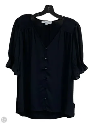 Top Short Sleeve By Loft In Black, Size: M