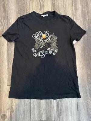 Top Short Sleeve By Maurices In Black, Size: S