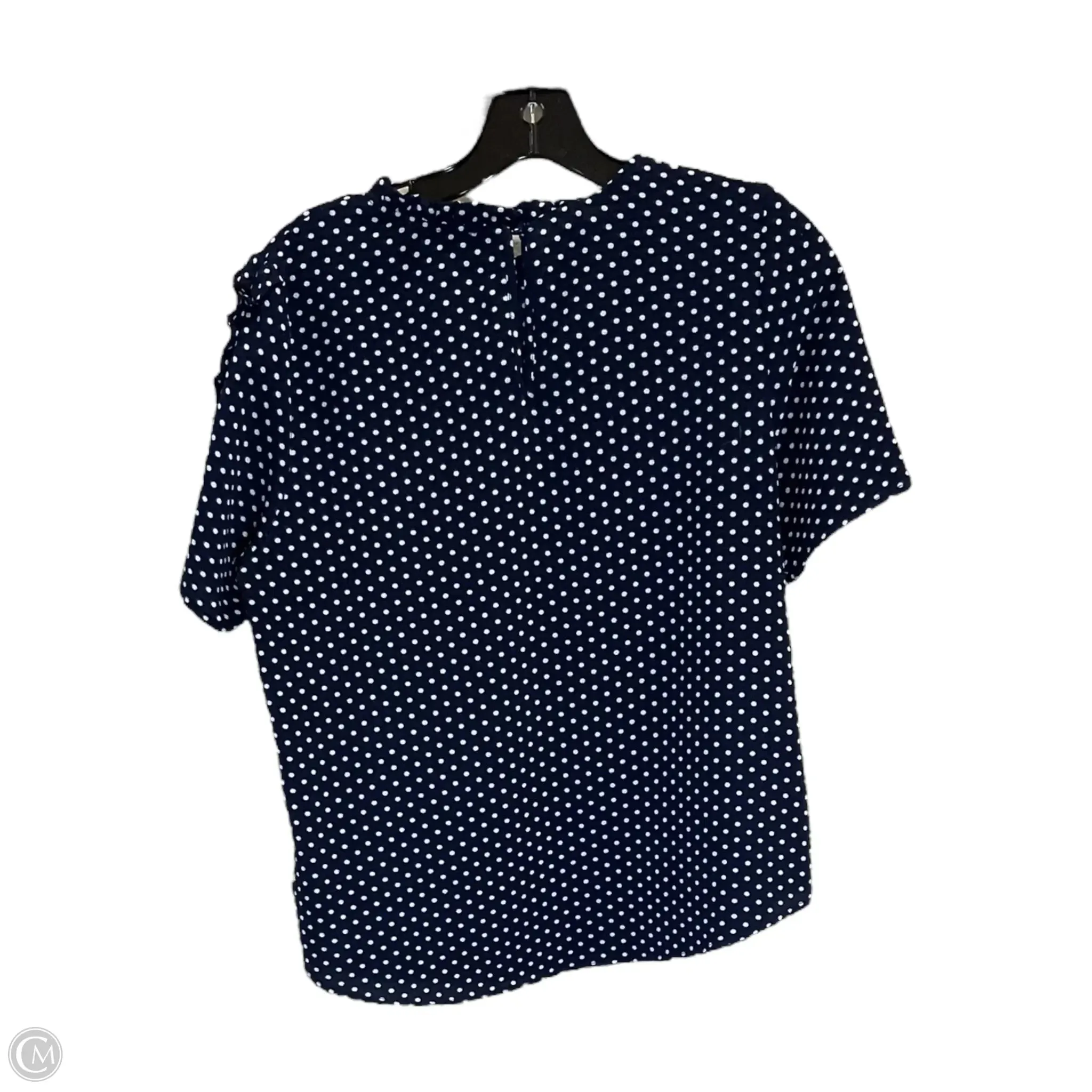 Top Short Sleeve By Monteau In Blue, Size: L
