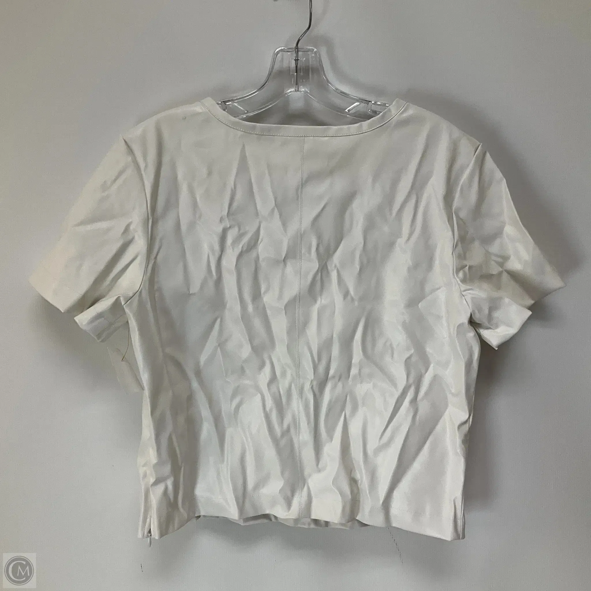 Top Short Sleeve By Porridge In White, Size: M