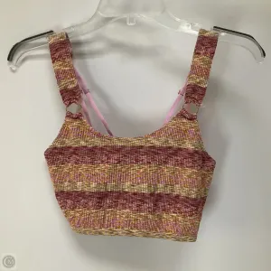 Top Sleeveless By Aerie In Pink & Yellow, Size: M