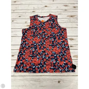 Top Sleeveless By Cmf In Floral Print, Size: Xl