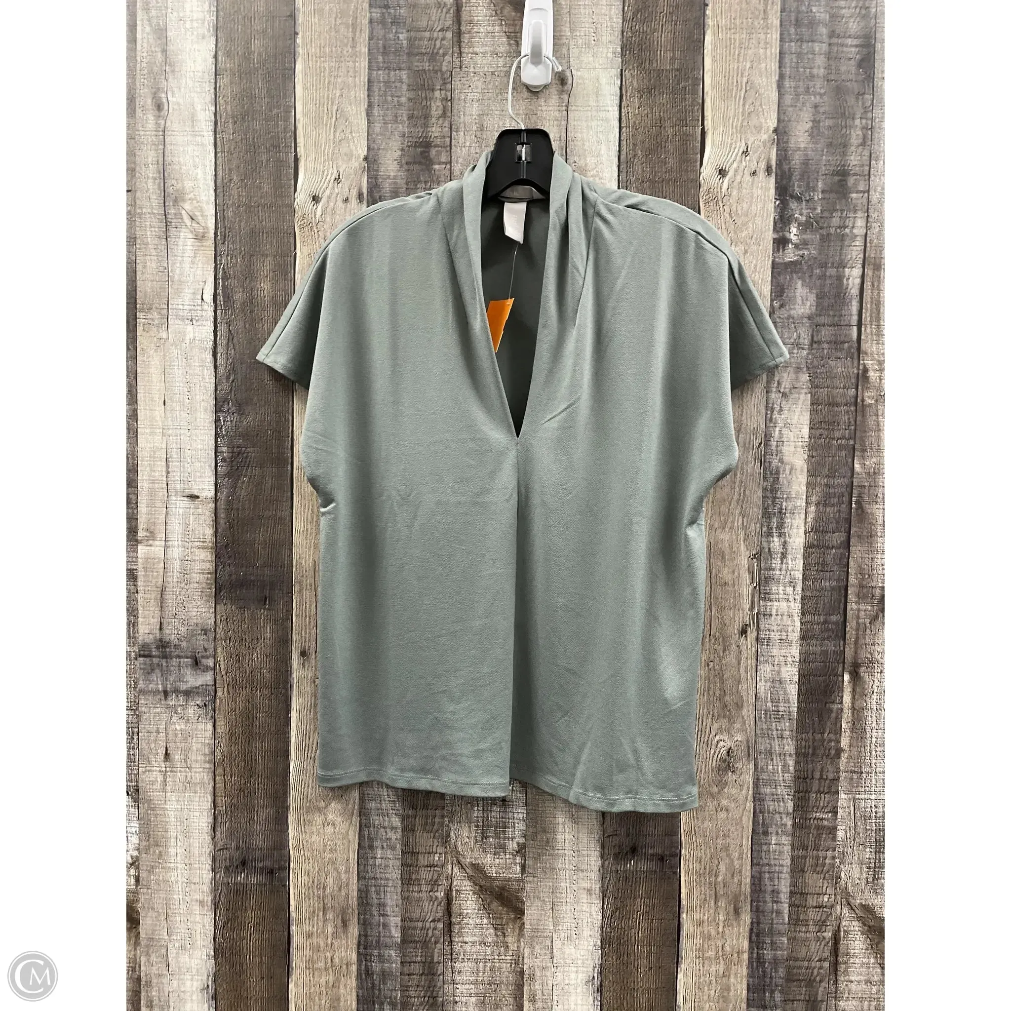 Top Sleeveless By H&m In Green, Size: M