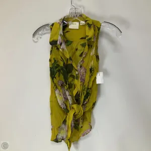 Top Sleeveless By Maeve In Yellow, Size: Xs
