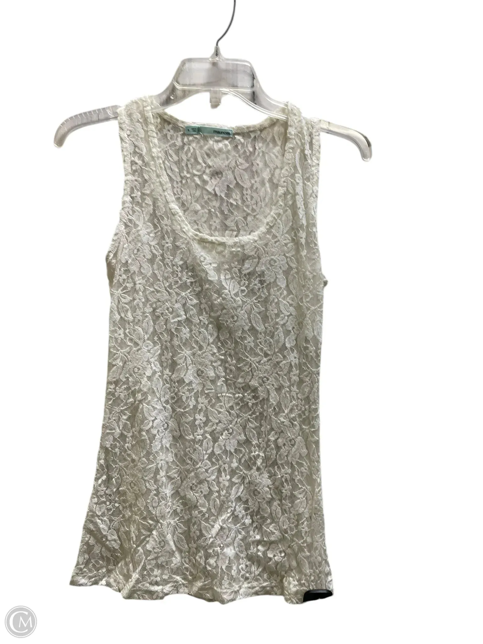 Top Sleeveless By Maurices In White, Size: S