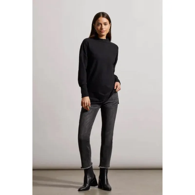 Tribal Funnel Neck Tunic with Side Slits