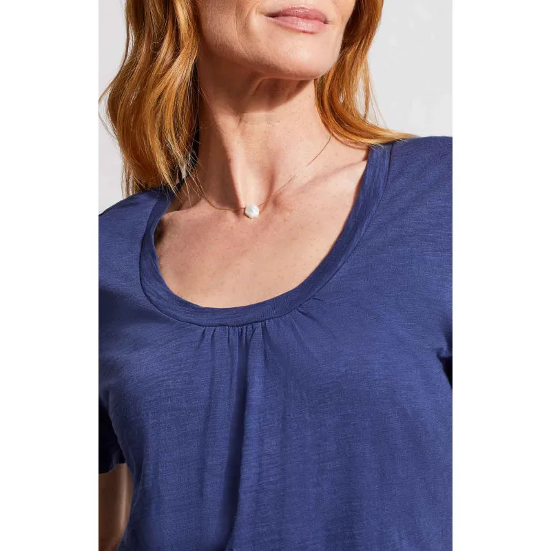 Tribal Short Sleeve U-Neck Top