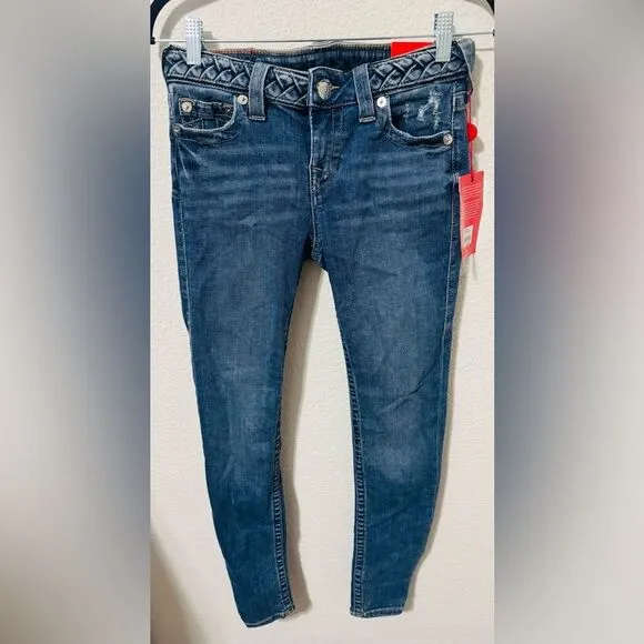 True Religion Halle mid rise super skinny jeans-Size 27 NWT
