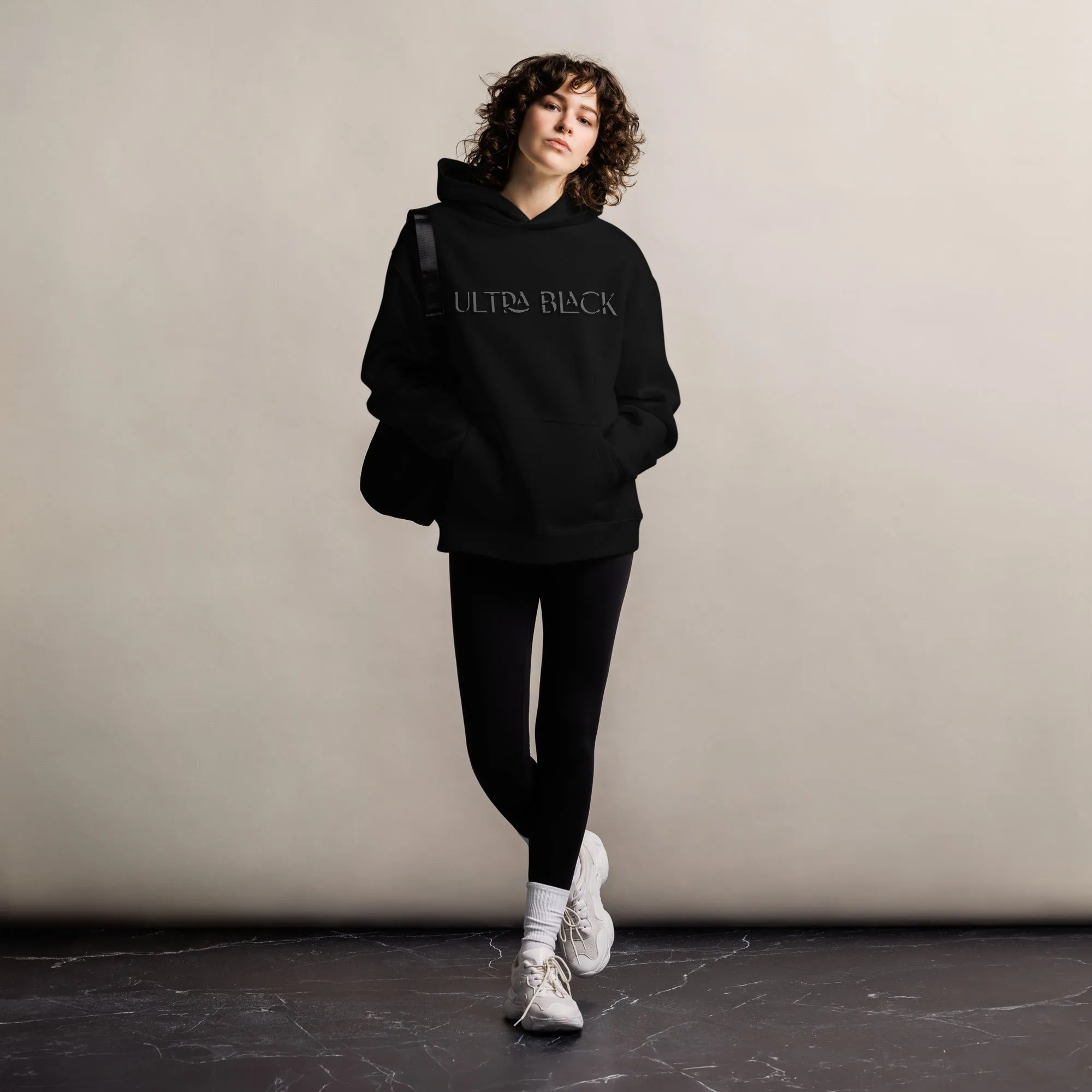 Ultra Black Unisex Oversized Hoodie