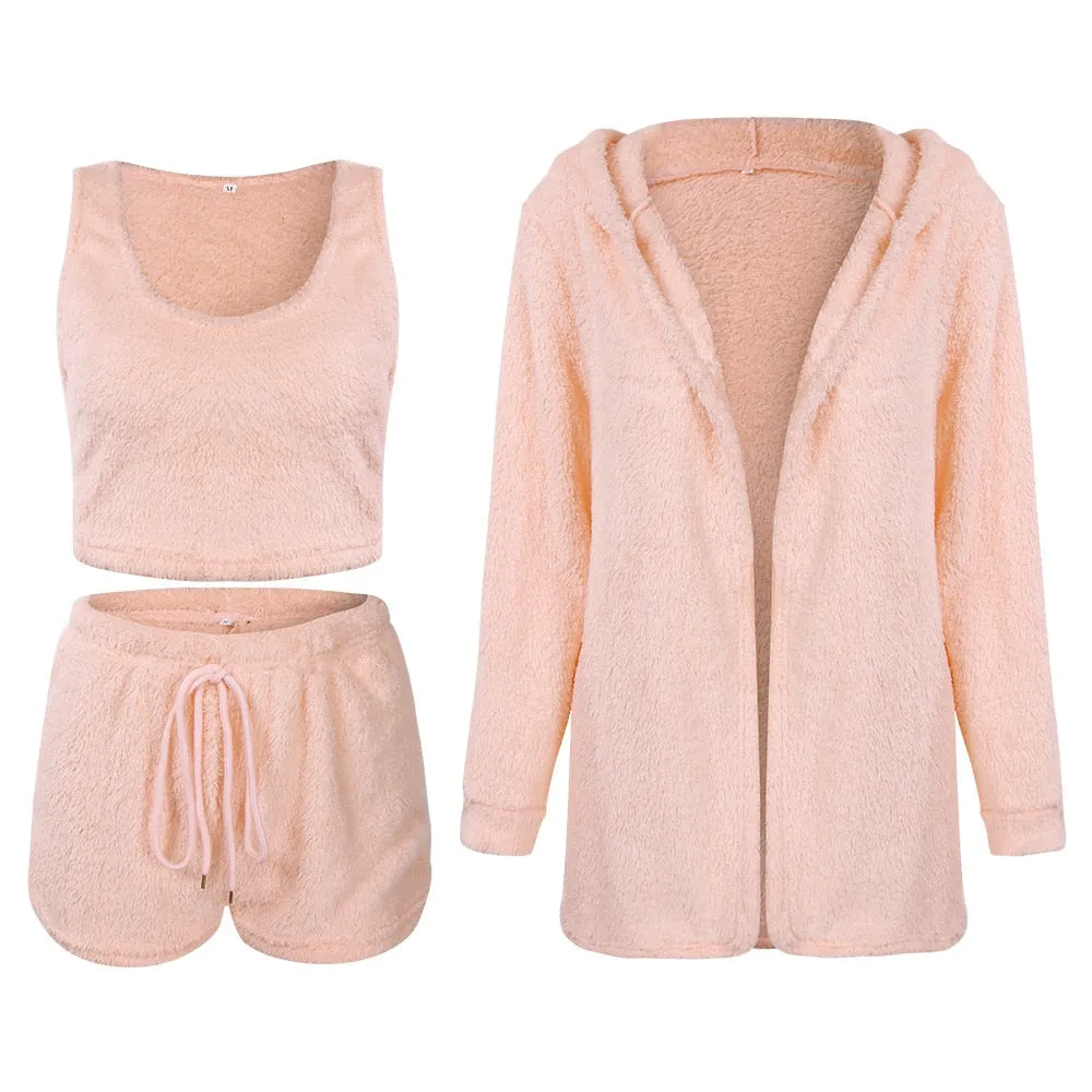 Upgrade your loungewear with Ezzile's 'Sexy-2023' Women's Winter Plush Pajama Set, a stylish and comfortable option for staying warm at home.