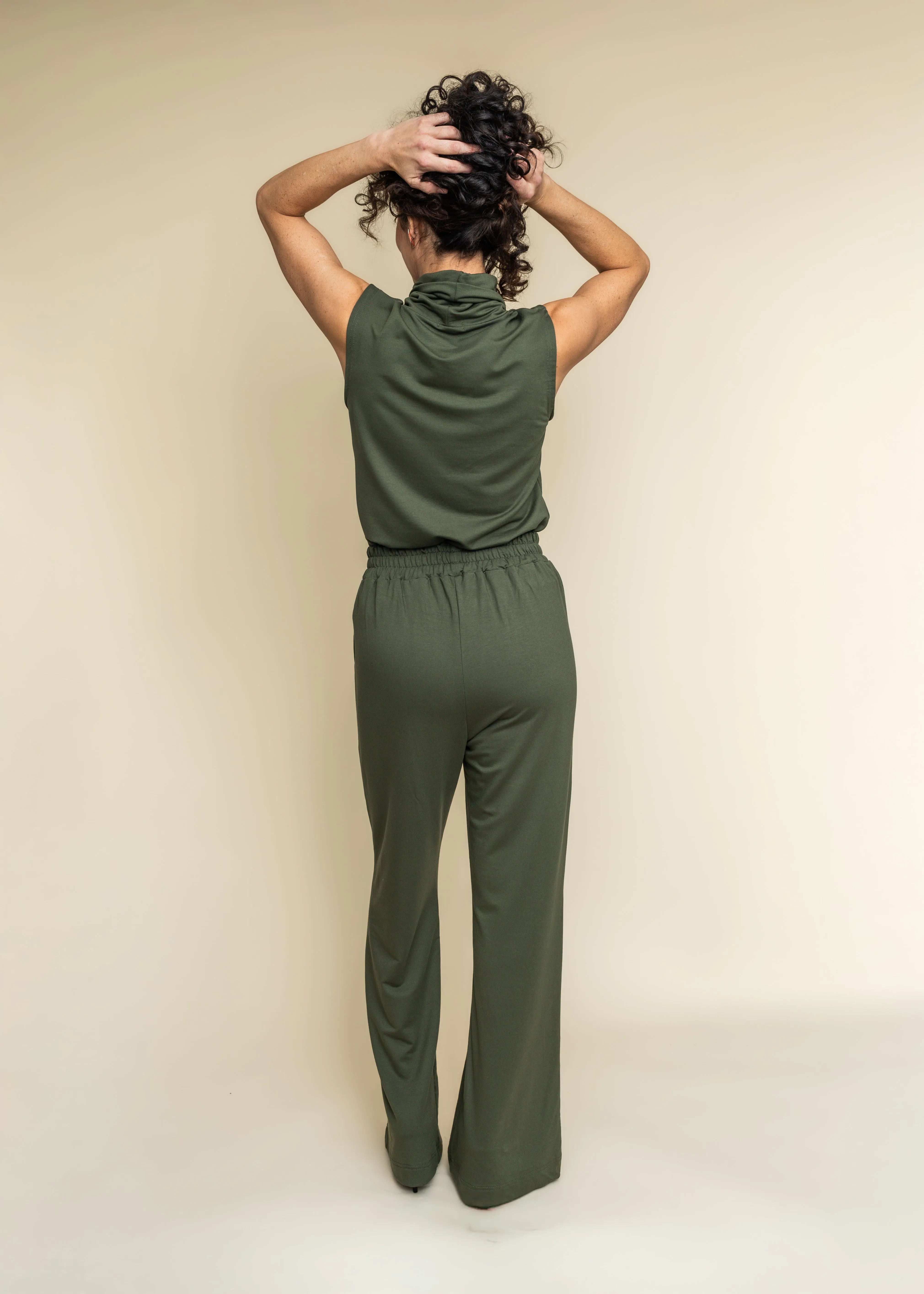 Valeria Three-piece set - Turtleneck, pants and open front coat set