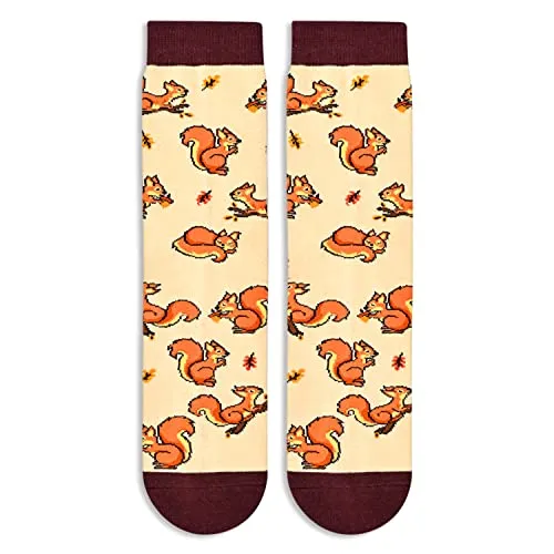 Versatile Squirrel Gifts, Unisex Squirrel Socks for Women and Men, All-occasion Squirrel Gifts Animal Socks
