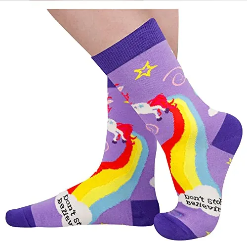 Versatile Unicorn Gifts, Unisex Unicorn Socks for Women and Men, All-occasion Unicorn Gifts Animal Socks