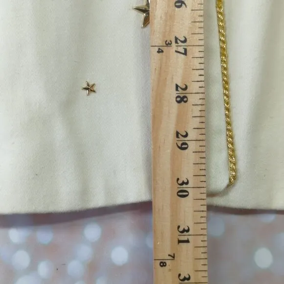 Vintage Magali Collection Gold Star Jacket/Skirt Set, Women's 10