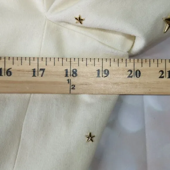 Vintage Magali Collection Gold Star Jacket/Skirt Set, Women's 10