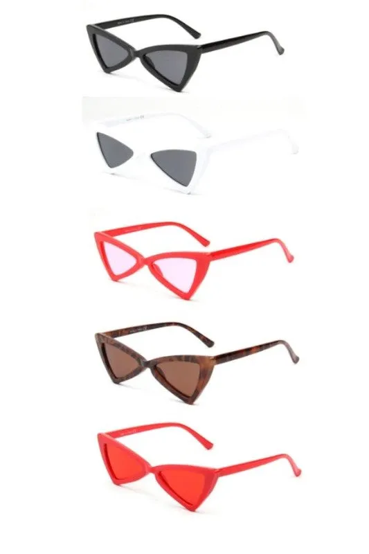 Viva Vision: Women's Bold Triangle Cat-Eye Sunglasses