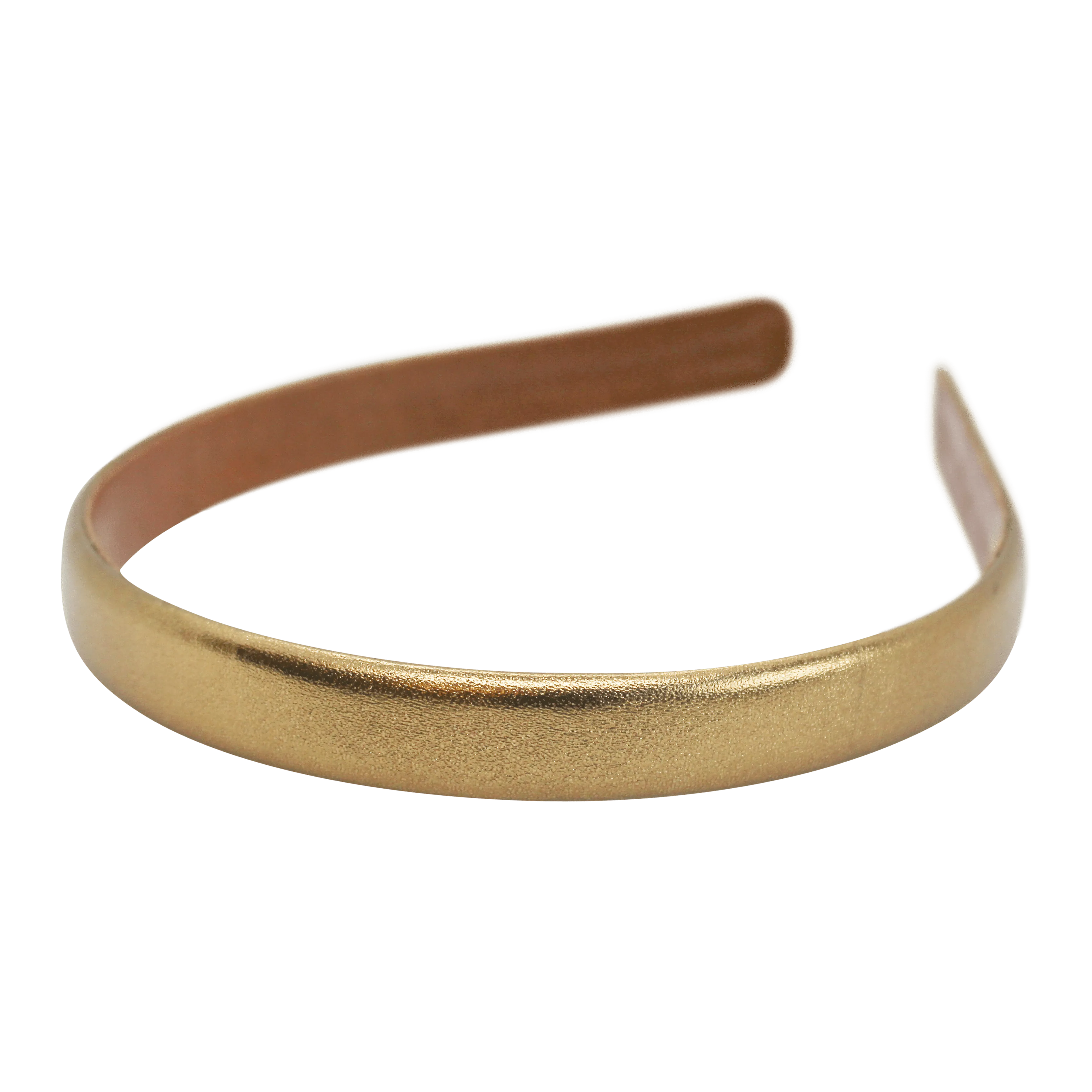 Wardani Genuine Italian Leather Headband (Metallic Collection) 5/8" Wide