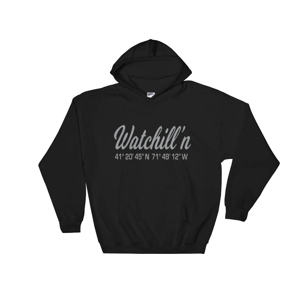 Watchill'n 'Coordinates' Logo - Hoodie (Grey)