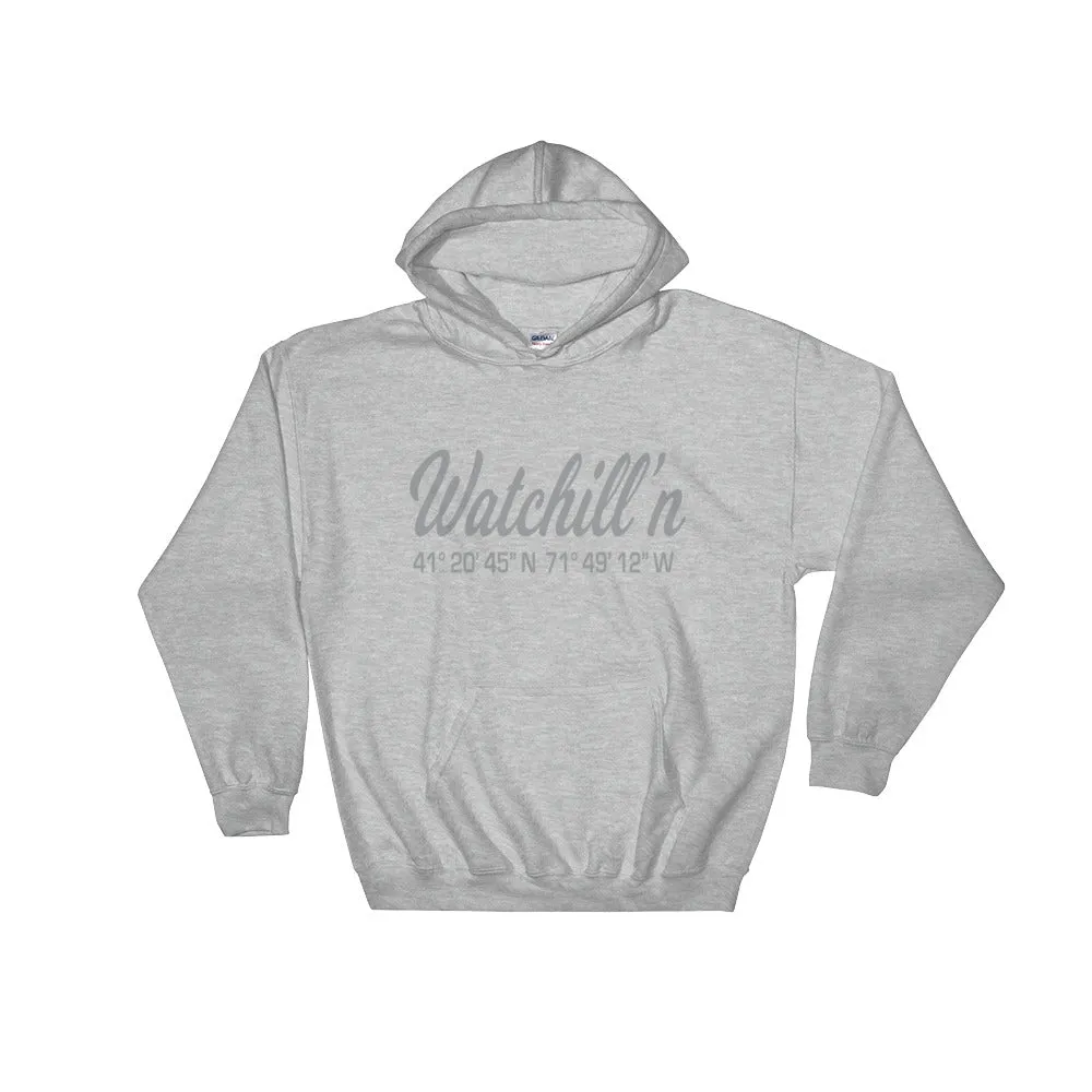 Watchill'n 'Coordinates' Logo - Hoodie (Grey)