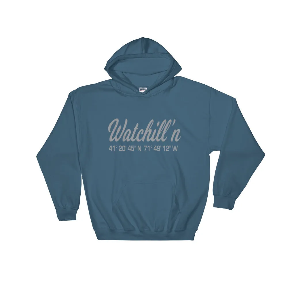 Watchill'n 'Coordinates' Logo - Hoodie (Grey)