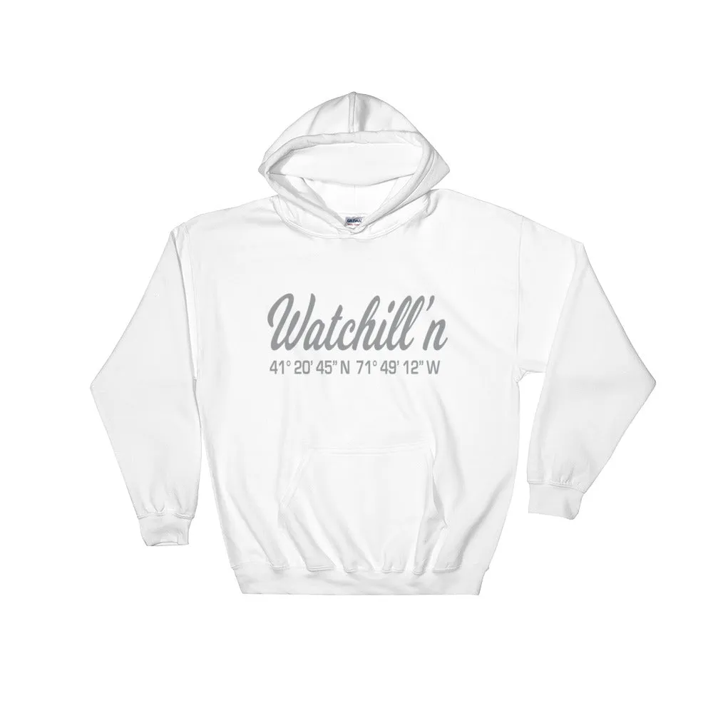 Watchill'n 'Coordinates' Logo - Hoodie (Grey)