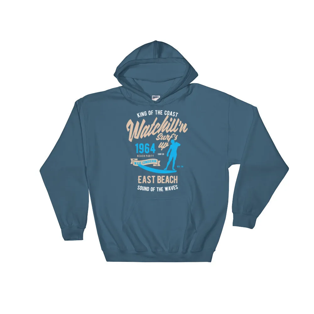 Watchill'n 'Surf's Up' - Hoodie (Khaki/Blue)