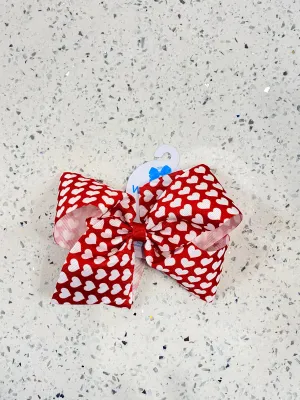 wee ones: Heart Print Bow
