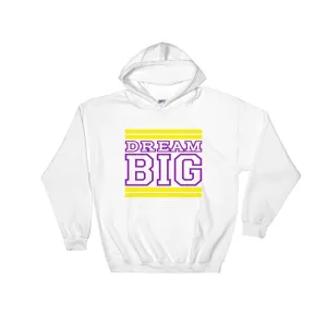 White Yellow and Purple Hooded Sweatshirt