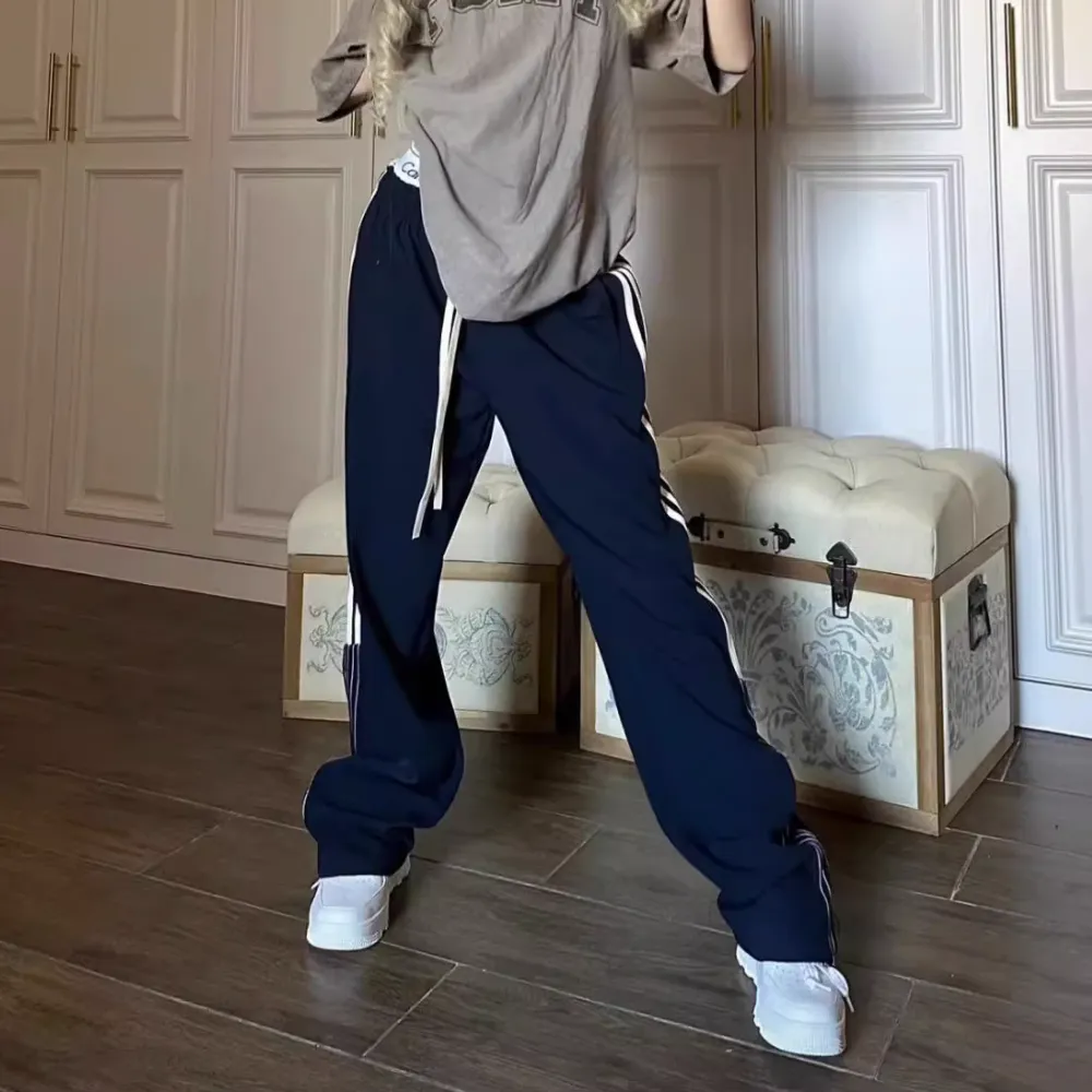 Women's Autumn Versatile Striped Sweatpants