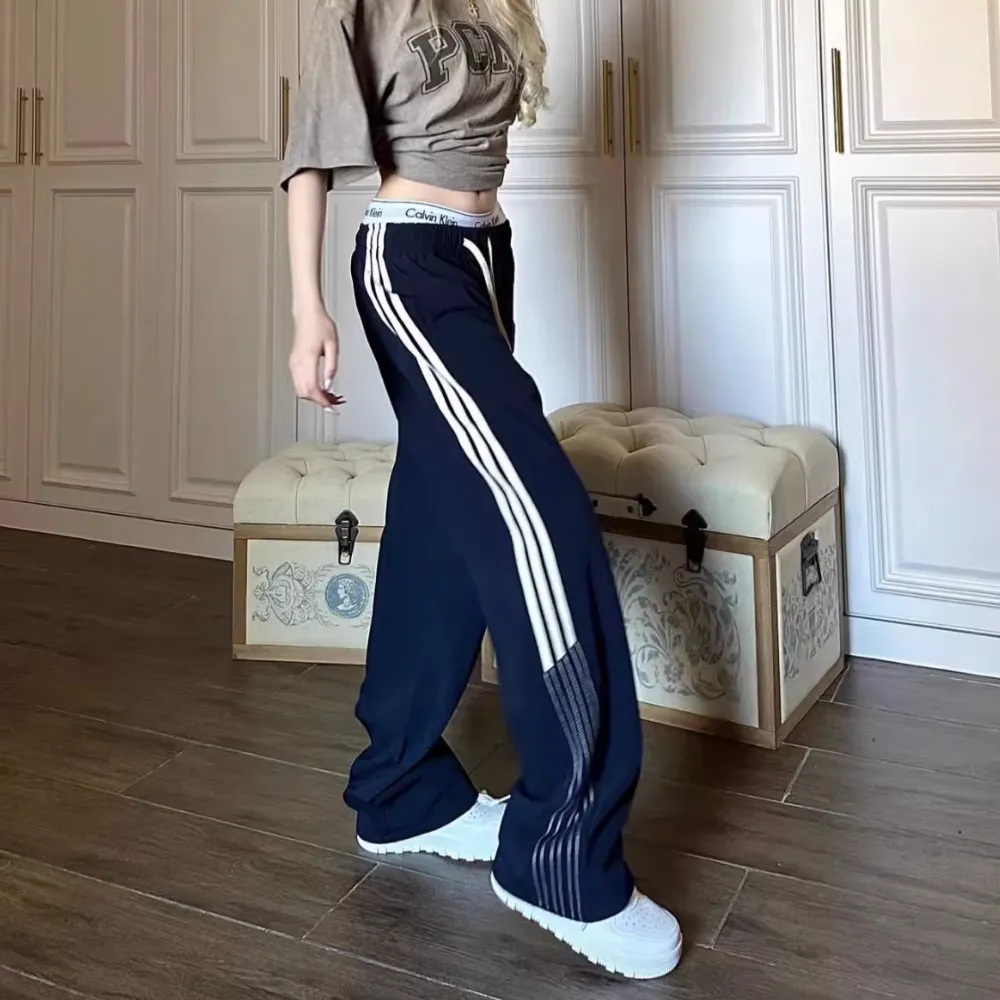 Women's Autumn Versatile Striped Sweatpants