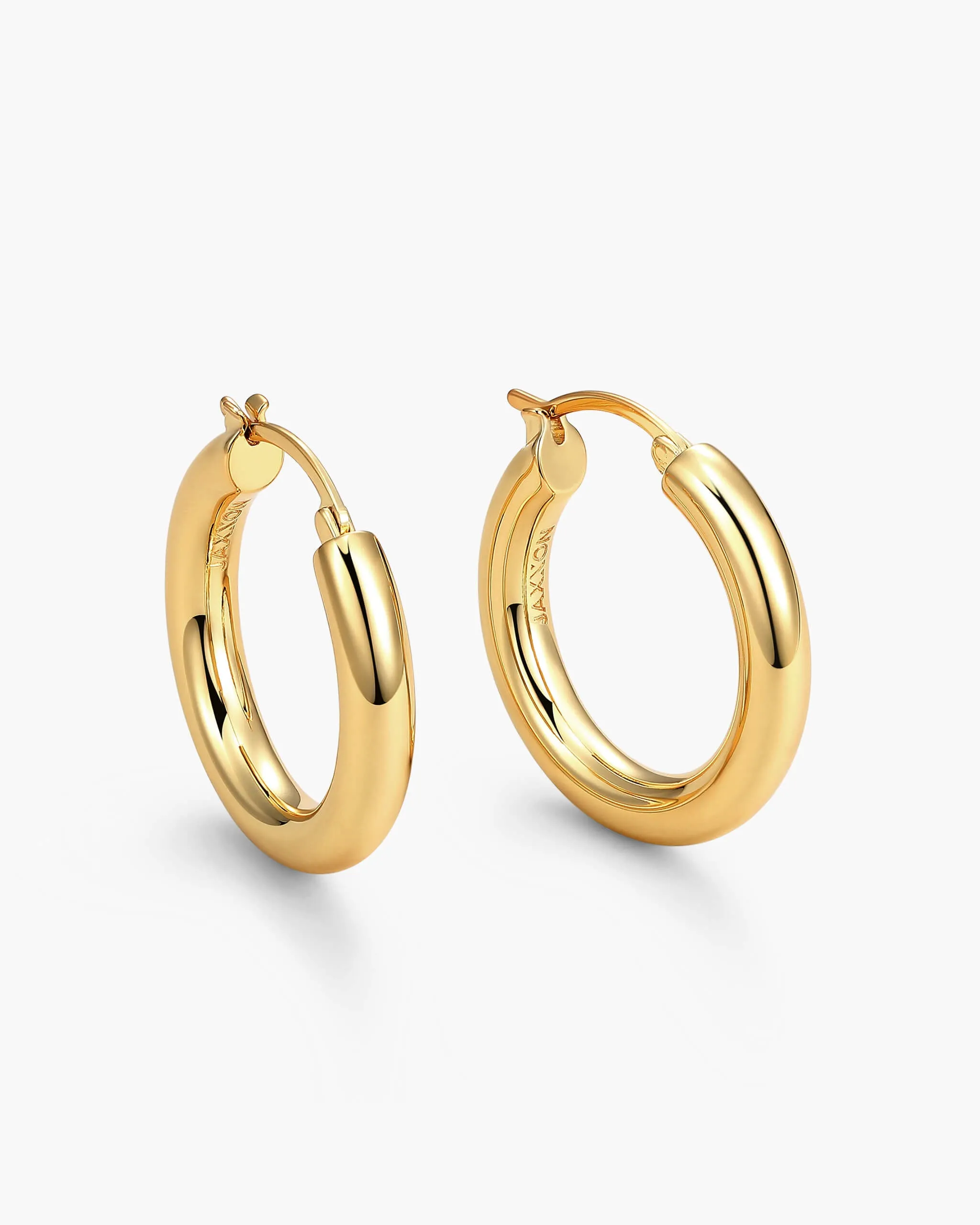 Women's Bold Medium Hoop Earrings - Gold